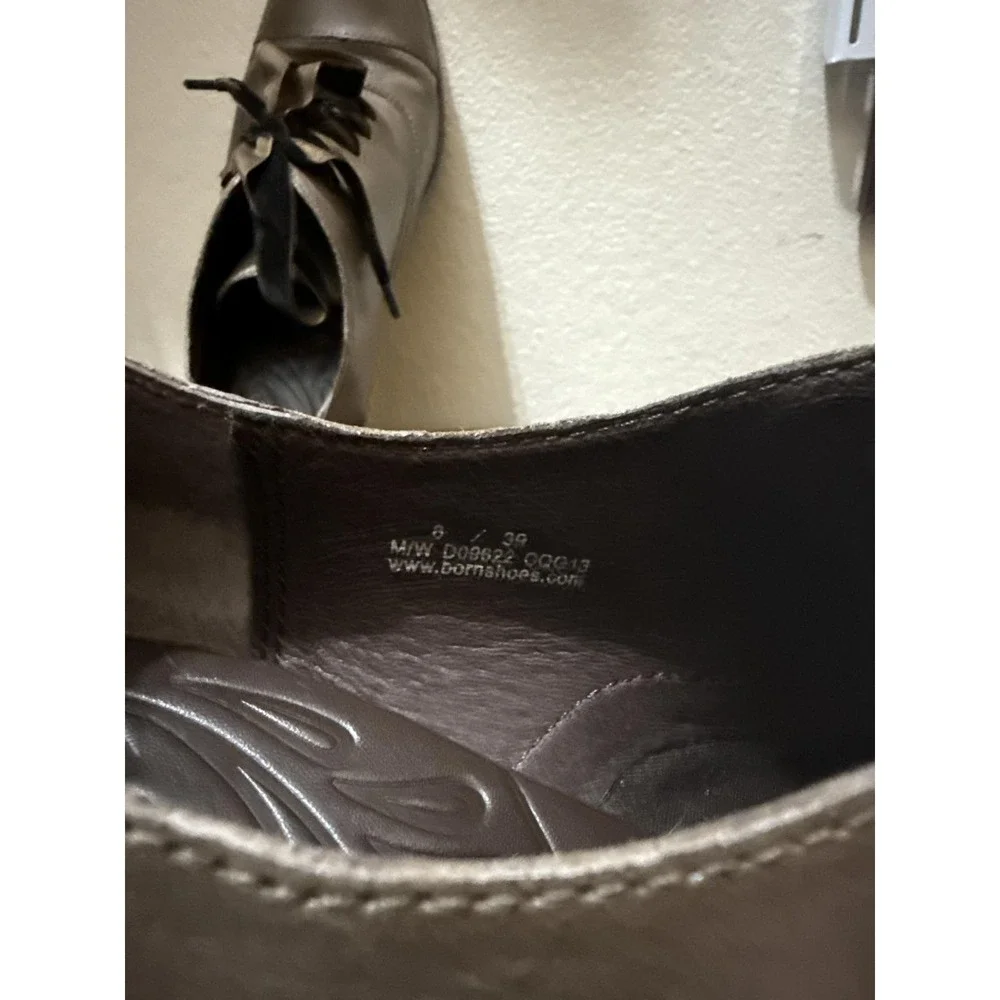 Stylish Born Brown High Heels‎ with Lace-Up Detail size 8